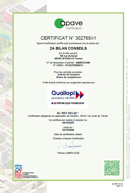 Certification Qualiopi 2025